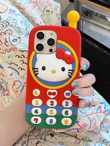 Sanrio 可爱3D卡通大哥哥猫硅胶全包防震保护手机壳，兼容苹果17/17Pro/17Promax、16/16Pro/16Promax、15/15Plus/15Pro/15Promax、14/14Plus/14Pro/14Promax、13/13Pro/13Promax、12/12Pro/12Promax、11英寸机型，防尘，高性价比，热门款 - 彩色 - 查看 6