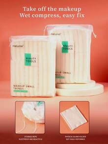 222片装化妆贴纸，卸妆枕，洁面枕盒装，护肤品，客厅、卧室、浴室及家居装饰，旅行用品，婚礼、派对、圣诞节，送给男士、父母和朋友的礼物，新年礼物，配饰，趣味礼物 - 無花紋 - 查看 6