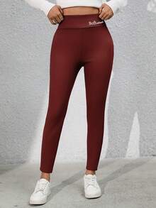 Women'S Warm Plush-Lined High Waist Leggings - Thermal Insulated Winter Pants With Elastic Waistband, Soft Plush & Smooth Outer Fabric, Casual & Casual Attire - Cozy Cold Weather Leggings Women's High-Waist Fleece-Lined Leggings - Warm Elastic Tights For Autumn And Winter, Women's Thickened Casual Sports Pants, Solid Color Non-See-Through Fabric, Shaping Legs, Thick And Warm, Suitable For Outdoor Activities, Running, Fitness, Yoga, Women's Fleece-Lined Leggings For Outer Wear, Winter Fleece-Thickened Plush Pants, Warm Home Pants, Washable, Suitable For Cold Weather, Soft Lining, Elastic Fabric - 紅色 - 查看 9