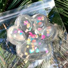 1 pièce Jouet Squishy Patte de Chat, Jouet Fidget Doux et Moelleux, Transparent et Pur, Squishy Collant pour Enfants et Adultes, Cadeaux d'Anniversaire, Prix de Classe, Fait Main, Remplisseurs de Sacs Cadeaux, Décorations de Bureau, Remplisseurs de Bas de Noël - Transparent - Voir 5