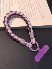 1 件简约编织手机挂绳腕带，耐用防摔手机吊坠，男女通用