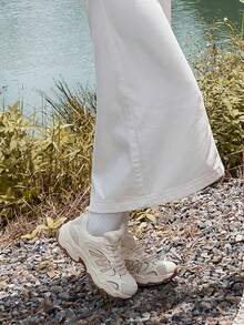 CAMEL CROWN أحذية المشي للنساء، طراز جديد للخريف/الشتاء، مبطنة بالفرو، مانعة للانزلاق، أحذية رياضية خارجية احترافية، أحذية المشي للرجال - بيج فاتح، بني فاتح - مشاهدة 3