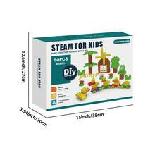 94pcs Children's Stacking Train Building Blocks, Duck Farm Big Particle Construction Toys, Suitable For Preschool Education - Multicolor - View 3