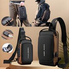 1pc Anti-Theft Motorcycle Backpack, Electric Bike Riding Backpack, Convertible To Shoulder Bag With Password Lock, Zipper Closure And Anti-Theft Compartment, Adjustable Shoulder Strap, Phone/Tablet Pocket - Suitable For Commuting, Travel, Motorcycle Riding - Available In Large/Small Size - Men's Secure Motorcycle Shoulder Bag, Urban Commuter Gear, Fashionable Design Durable, Suitable For Active Professionals