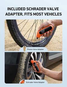 AstroAI Medidor de Presión Llantas 300PSI Neumáticos Moto Bicicleta Coche (color naranja) - 1 - Ver 7