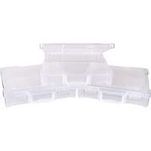ArtBin 6913ZZ 12" X 12" Portable Art And Craft Organizer With Handle 3Pack [3] Plastic Storage Cases Clear