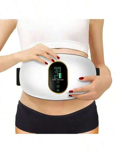 Abdominal Massager, Vibration Slimming Machine, Portable Fitness Equipment For Abdomen And Legs, USB Rechargeable, 3 Intensities And Modes, Ideal Holiday Gift, 250mAh.