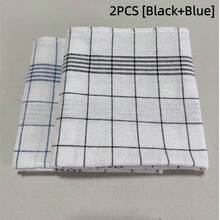 1/2/4/8/12 Stück Geschirrtücher, 4 Farben Küchentücher. Gittermuster Küchentücher. Gestreifte und karierte Küchentücher. Blau kariert, rot kariert, schwarz kariert, für Küche und Esszimmer, Küchenzubehör