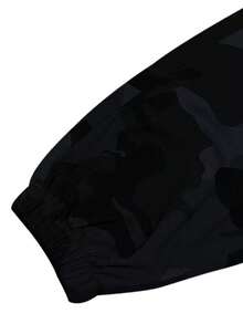 Men's Camouflage Tactical Work Pants, Adjustable Drawstring Waist, Suitable For Outdoor Sports, Hiking, Travel; One Size, Valentine's Day Gift