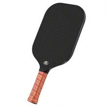 New Kevlar 3K Camouflage Textured Carbon Fiber Pickleball Paddle, Edgeless 16MM - Black - View 7