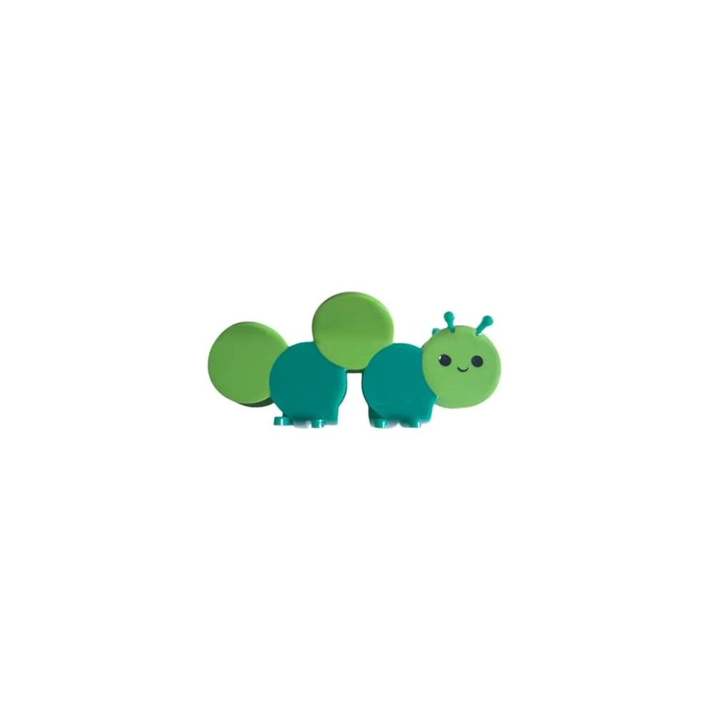 Funny Green Caterpillar Hair Clip,Acetate Hair Clip,Small Claw Clip For WomenGreenCaterpillar - 綠色毛毛蟲 - 查看 1