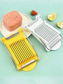 1件装，食物切片器，切蛋器，多功能午餐肉切割器，切蛋器，可切10片水果、洋葱、软食、烤肉腿、午餐肉，厨房工具 - 彩色 - 查看 10