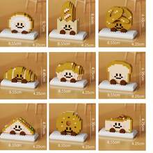 9-In-1 Baking Bread Series Building Blocks + Bread Dual Healing! 9 Baking-Themed Building Blocks, Assemble Happiness On The Tip Of The Tongue/Beginner-Friendly Set: 9 Bread Building Blocks Easy To Assemble, Even Beginners Can Be "Assembling Chefs"/ABS Material/Gift, Children Can Assemble/Micro-Particle Desktop Decor - Multicolor - View 6