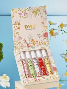 Set de 5 piezas de 10ml de Spray de Fragancia de Flores - Aroma Natural Duradero y Fresco, Ambientador Portátil para Fiestas y Ocasiones, Regalo de Cumpleaños Perfecto para tu Mejor Amiga - Diversas fragancias florales - Ver 4