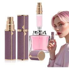 Travel Perfume Dispenser, Luxury Leather Bottom Filling Refillable Perfume Atomizer, Perfume Atomizer Bottle For Travel, Mini Cologne Sprayer, Portable Spray