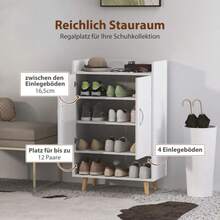 Shoe Cabinets - White - View 4