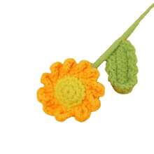 Finished Handmade Crochet Yarn Woven Small Daisy Bouquet Eternal Flower Artificial Flower Valentine's Day Gift For Best Friend Wedding Celebration - 成品小雛菊花束(橘色) - 查看 7