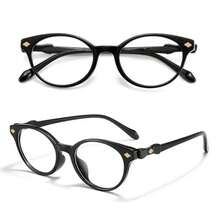 New Casual Fashion Retro Ultra-Light Anti-Fatigue Bowknot Glasses - Black - View 5
