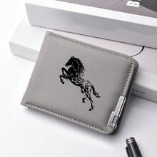 1pc Stylish Horse Print Men's Wallet Horse Animal Print Design - Fashionable Minimalist Style - Multi Card Slots Coin Purse Suitable For Daily Use And Holiday Gifts For Men Wallet Mini Wallet Purse Wallet Small Wallet Gifts For Men Men Gifts Wallet Men - Multicolor - View 9