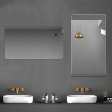 Bathroom Mirror 50*80cm 6035 - 銀色+玻璃+現代 - 查看 2
