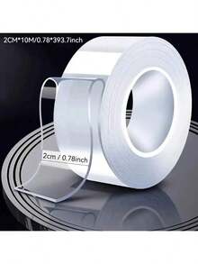 10m Super Strong Double-Sided Nano Tape, Thick, Transparent, No Residue, Suitable For Plastic, Wood, Glass And Metal Waterproof Bonding - Made Of PE Material, High Viscosity - Multicolor - View 6