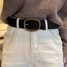 Retro Y2K Style Belt, New PU Leather Belt, Versatile For Jeans And Wide Pants, High-End