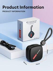 Lenovo 联想HD100迷你无线音箱，高品质音效，强劲低音，蓝牙6.0，环绕立体声，超长续航，支持TWS配对，便携易用，适合户外运动，兼容智能手机、笔记本电脑，是馈赠佳品。 - 深灰色 - 查看 10