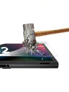 VIAJELUZ Compatible para Nintendo Switch 2 Modelo 2025 Protector Pantalla, Mica Cristal Vidrio Templado, Cobertura Total de 7.9 Pulgadas, Transparente Ultra HD, Anti-rasguños - Desnudo - Ver 2