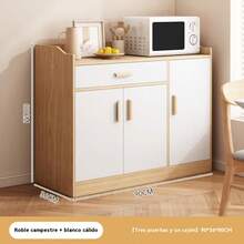 Aparador Estilo Nórdico Sencillo Gran Almacenamiento Mueble Organizador Hogar Sala Comedor Moderno Gabinete Espacioso Decorativo Estante Práctico Diseño Nórdico Multifuncional Minimalista - Multicolor - Ver 6
