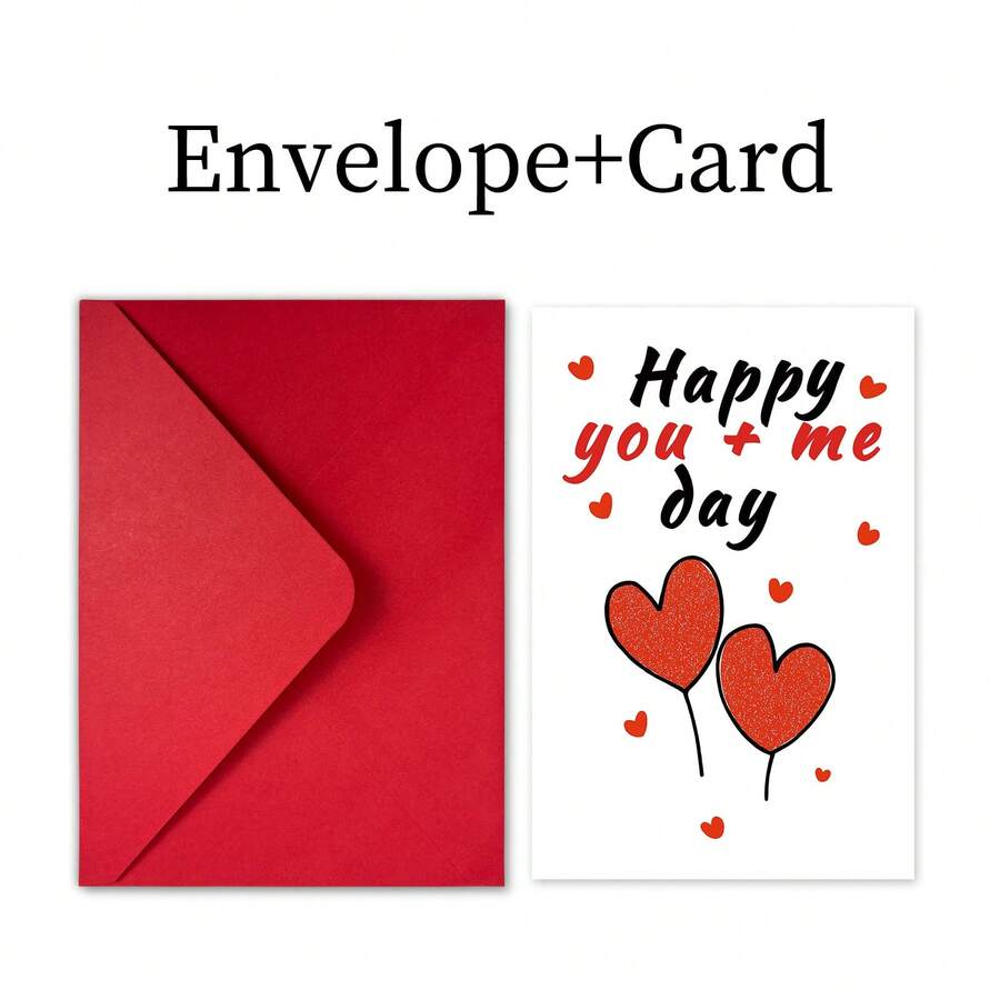 Set Of 10 Valentine's Day Cards, Creative Greeting Cards For A Birthday With Envelope - Apricot - View 1