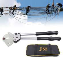 50mm Ratchet Cable Cutter Cutting Ratcheting Wire Cut Hand Tools Heavy Duty NEW - Black - View 4