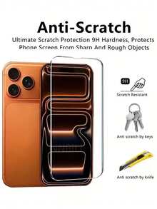 5 Packungen gehärtete Glasbildschirmschutzfolien, Vollbildabdeckung, mit schwarzen Mesh-Rändern, kompatibel mit iPhone 17 ProMax/17Pro/17Air/17/16ProMax/16Pro/16Plus/16/15ProMax/15/15Plus/14ProMax/14Pro/14Plus/13ProMax/13/12/11/XSMax/Mini. Hochauflösende klare gehärtete Glasfolie, einfach zu installieren, staub- und blasenfrei. Bildschirmschutz-Grundausstattung, geeignet für täglichen Schutz, Büro, Zuhause, Handybildschirmschutz, Handyzubehör, wasserdicht, stoßfest, kratzfest - Transparent - Übersicht 4
