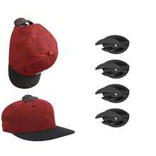 4/8/12/24pcs No Drill Wall Mounted Hat Hooks, Baseball Cap Racks, Hat Racks, Wall Decor, Home Storage, Home Decor, Space Saving Organizer, Bedroom Accessories, Bathroom Accessories, Practical Hooks - Multicolor - View 14