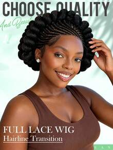 Fashionable New Braided Hairstyle Inspiration - High-Definition Full Lace Gutter Styling, Gutter Braids + Exquisite Coiled Braids, Combining Vintage Goddess Charm And Elegance, Suitable For Everyday Wear - 彩色 - 查看 2