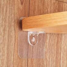 Adhesive Hooks Wardrobe Partition Bracket, No Drill Needed Shelf Bracket, Triangle Bracket, Straight Angle Bracket, Seamless Hooks - Multicolor - View 6