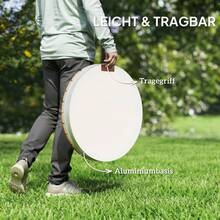 Ducha de jardín Outsunny con rueda ajustable, ducha exterior de aluminio con altura de fuente de hasta 4 m, Ø70.5 cm, ducha sauna con aspecto de madera, antideslizante, resistente a la intemperie, ducha de camping para piscina y sauna en el sitio - 1 - Ver 8