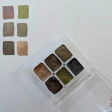 1 Piece - Professional Art Use - 6 Colors Pearl Luster Watercolor Mini Painting Palette, Suitable For Chinese Painting, Thangka, Calligraph - Compact Solid Transparent Storage Box - Ideal For Travel And Daily Use - Perfect Easter, Day Of The Dead, Halloween, Thanksgiving, Christmas, Autumn And Back To School Gifts, Versatile Supplies - one-size - View 9