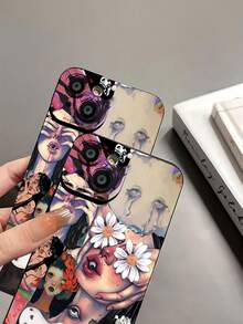 Ejemplos de títulos creativos: Funda para teléfono Eye See con una composición artística única de ojos y manos, compatible con teléfonos ,  17,  16 Pro Max,  15 Pro Max,  13 y  12. Fabricada en TPU, ofrece protección contra golpes y arañazos, y es el regalo perfecto para amigos y seres queridos. Una funda con expresión artística que muestra imágenes vibrantes y detalles de diseño excepcionales, apta para modelos de  y , que garantiza una protección fiable contra caídas. - Negro - Ver 7