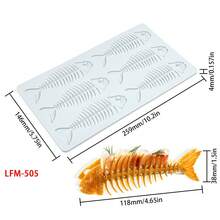 1pc Lobster, Crab, Lace, Fish Bone Chocolate Silicone Mold, Landscape Chip Mold - TOP - View 17