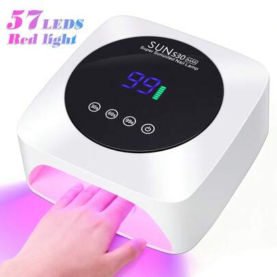 Rechargeable UV LED Nail Lamp, Portable Wireless UV Nail Lamp With LCD Display, Auto Sensor, 3 Timer Settings And Smart Sensor Nail Dryer, Detachable Bottom