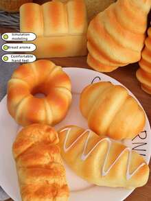 1pc Relaxing Toys, Kneading Music, Slow Rebound, Cute Release, Soft Toys, Simulated - Multicolor - View 1