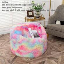 Storage Bean Bag Chairs Cover NO Filler Bean Bag Cover Living Room Furniture 31x20 Inch Soft Washable Plush Fiber Adult Bean Bag Bed Fuzzy Love Sack Beanbag Cover NO Filling