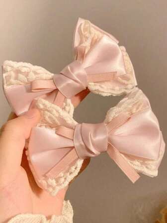 1ชิ้น-2ชิ้น ชุดครีมพีชโบว์ลูกไม้กิ๊บติดผม, เครื่องประดับผมด้านข้างหวานสำหรับผู้หญิง, ถุงน่อง, ฟิลเลอร์ถุงน่อง, ถุงน่องสำหรับผู้หญิง, ฟิลเลอร์ถุงน่องผู้หญิง, ของขวัญคริสต์มาส, ของขวัญ, ฟิลเลอร์ถุงน่องคริสต์มาส, ของขวัญสำหรับผู้หญิง, ของขวัญ, ของขวัญคริสต์มาส, ถุงน่องสำหรับผู้ใหญ่, ฟิลเลอร์ถุงน่องสำหรับผู้ใหญ่, ของใช้เกี่ยวกับผม, เครื่องประดับสำหรับผู้หญิง, ถุงน่อง, เครื่องประดับผมสำหรับวัยแรกแย้ม, เครื่องประดับผมคริสต์มาส, ไอเดียของขวัญสำหรับผู้หญิง, ฟิลเลอร์ความงาม, ของขวัญคริสต์มาสสำหรับผู้หญิง