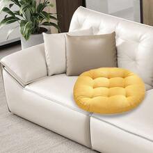 Round Seat Cushion, Breathable Fabric Pad, Thick PP Cotton Filling For Dining Chairs, Window Seats &Amp; Floor Sitt... - B0F4MCP41B - 查看 4