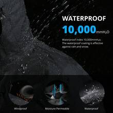 CAMEL CROWN Women's Waterproof Warm Ski Jacket With Fleece Lining And Hood, Winter Ski Wear - Phantom Black Dark Gray - View 4