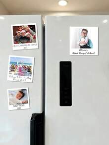 1/35pcs Custom Photo Tiles, Personalized Photo Prints, Square Photo Fridge Magnets, Custom Text Photo Magnets, Family Photo Souvenirs, Engagement Photo Fridge Magnets, Valentine's Day Gifts, Valentine's Day Gifts, Gifts For Her, Gifts For Him, Gifts For Mom, Gifts For Friends, Home Decoration, Decorative Items, Personalized Gifts, Customized Gifts, Warm Atmosphere, Autumn Home Refresh