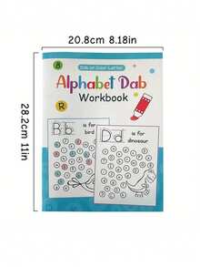 A-Z 大写和小写字母涂色练习册，儿童早教英语字母表教育书 - 彩色 - 查看 5