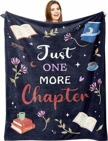 Book Lovers Gifts, Gifts For Book Lovers Readers, Books Club Bookish Bookworm Librarian Teacher Gift, Birthday Thanksgiving Christmas Books Gift For Women Men, Reading Blanket 50" X 60", Compact Flannel Throw – Soft, Durable For Travel & Movie Nights - 彩色 - 查看 1