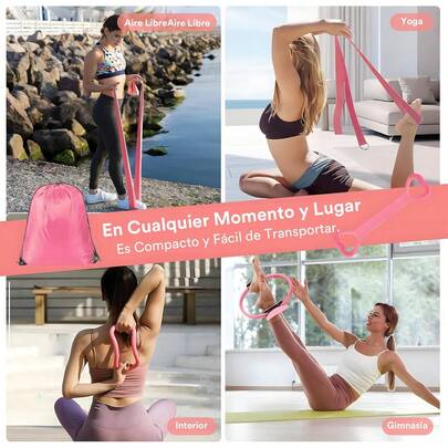 13PCS Pilates Kit, Juegos de Equipos de Fitness para el Hogar, 9.8 Inch Pelota de Yoga, Bandas de Resistencia, Anillos de Tensión, Anillos de Masaje, Equipo de Fitness Portátil