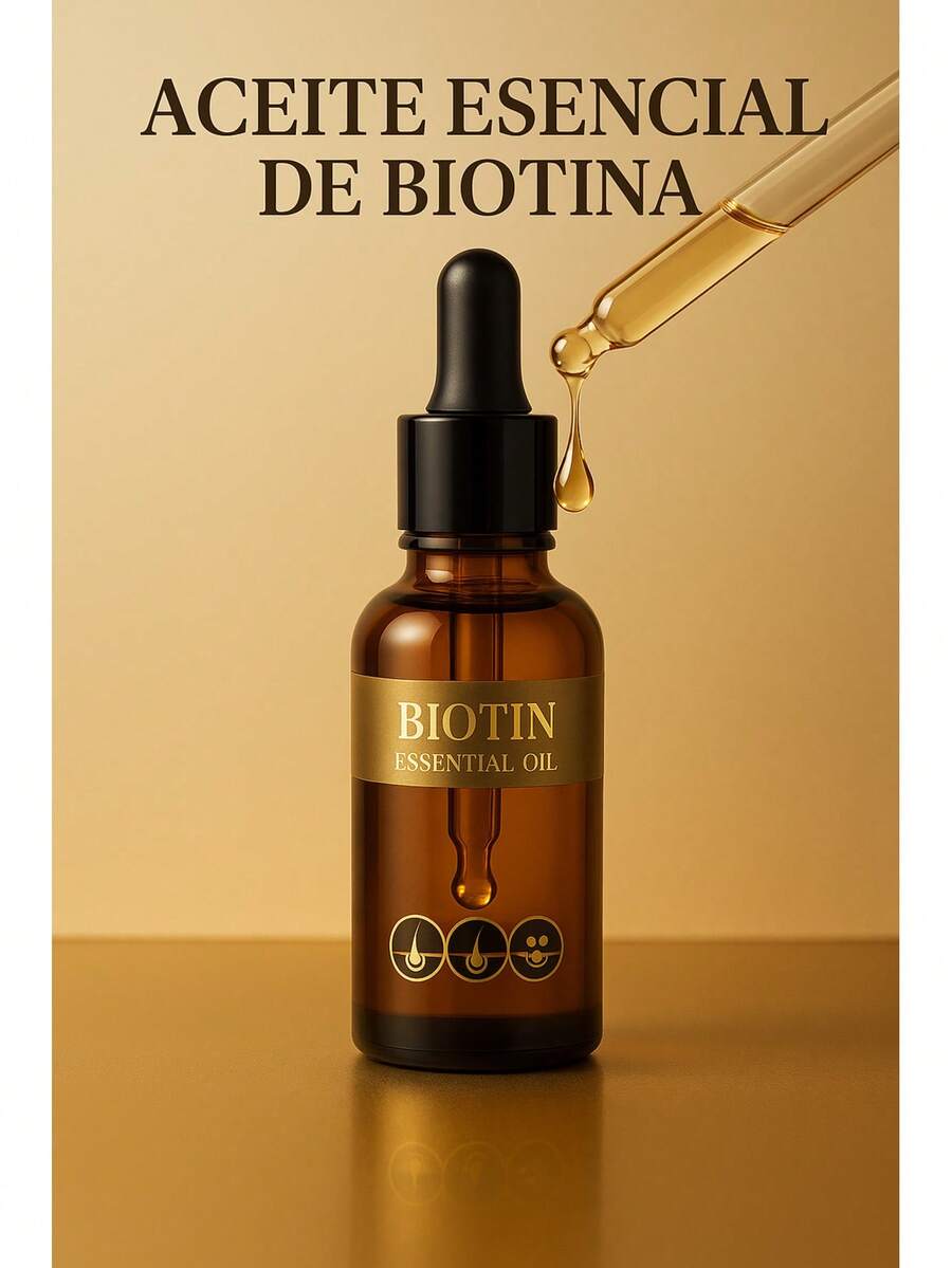 Aceite Esencial de Biotina – Repara, Nutre y Da Brillo al Cabello , Biotina Capilar Profesional – Fortalece, Hidrata y Controla el Frizz ✨  Elixir de Biotina Natural – Cabello Fuerte, Suave y Brillante ‍♀️, Aceite Capilar de Biotina – Hidratación y Brillo de Salón , Tratamiento Nutritivo con Biotina – Revive tu Cabello Seco en Minutos - Multicolor - Ver 1